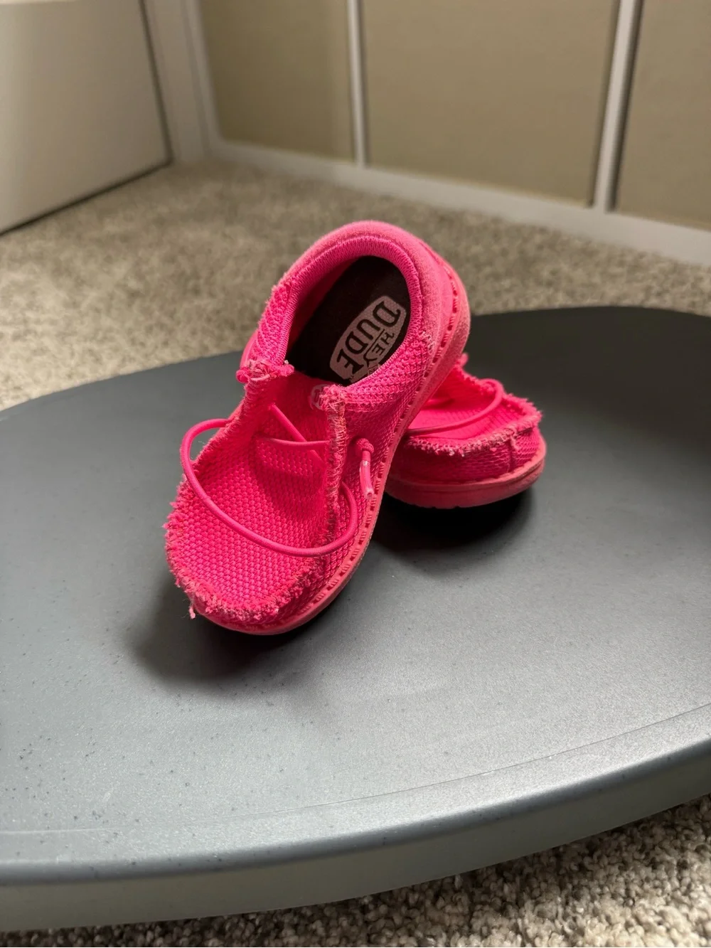 Hey Dude Kids Hot Pink Slip-On Sneakers